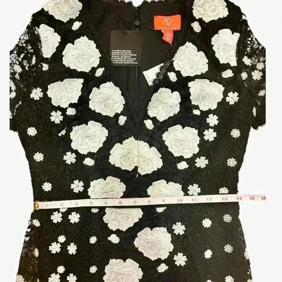 ML MONIQUE LHUILLIER EVA LACE DRESS SIZE 4 NWT - Picture 10 of 16